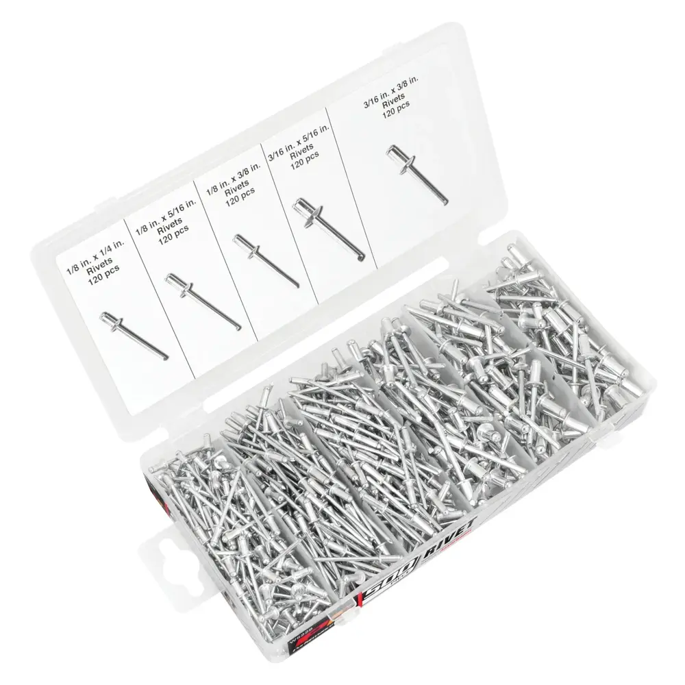 3点まとめ買い あやめ 新品 アマゾンブランド Rivet Classic Performance Tool 500 pc. Rivet Assortment Set PTT W5228 | Buy