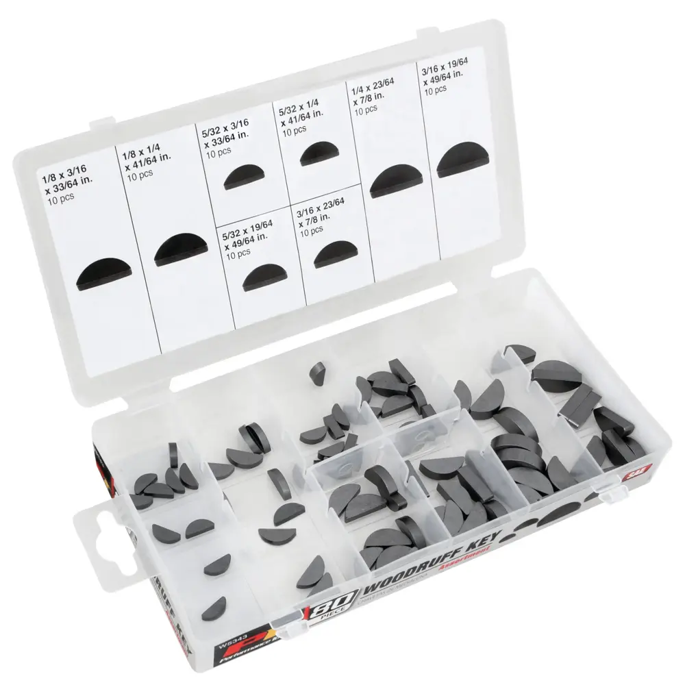 Performance Tool 80 pc. SAE Woodruff Key Assortment PTT W5343