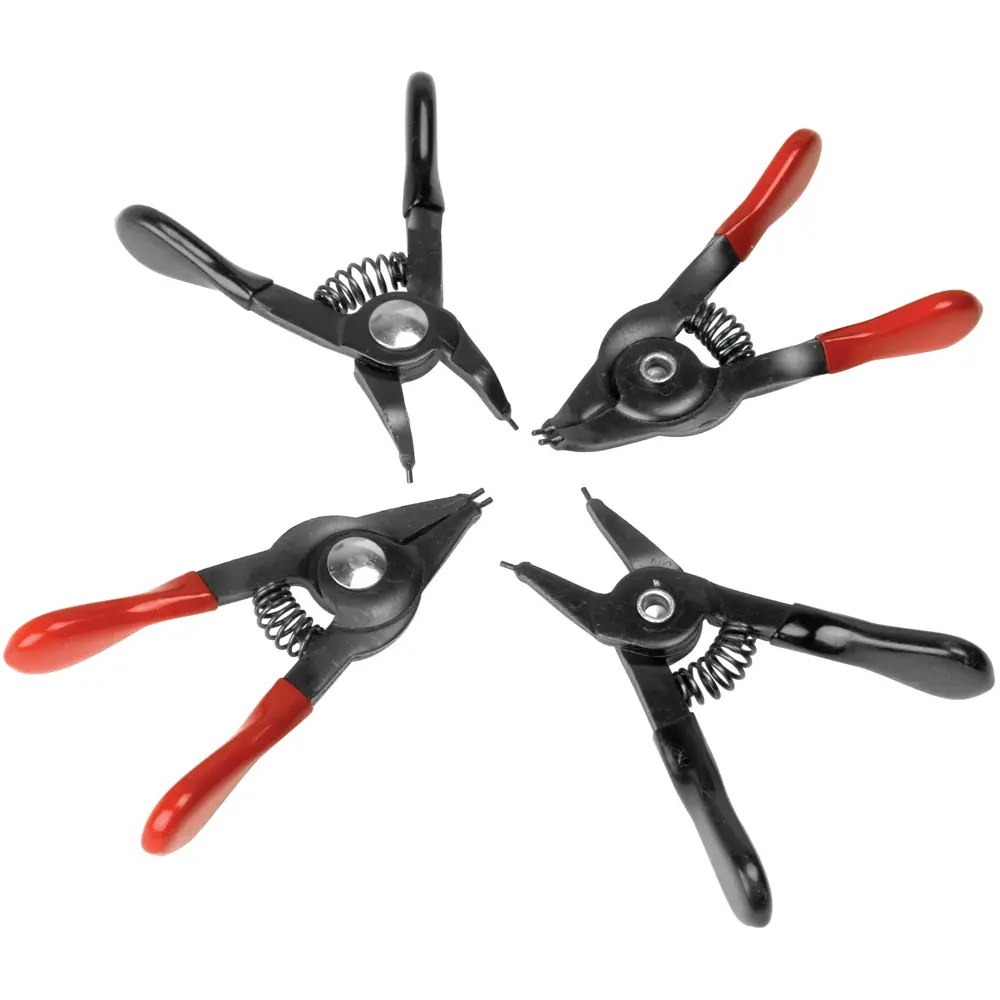 4 Piece Mini Snap Ring Pliers Set By Vector Black