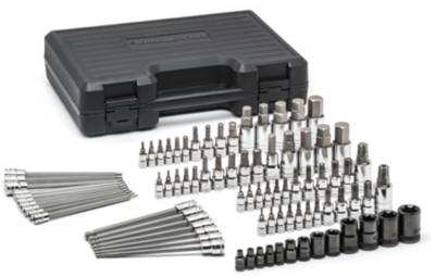 GearWrench Socket Set 1/2 in,1/4 in,3/8 in 83 Pc Set APX
