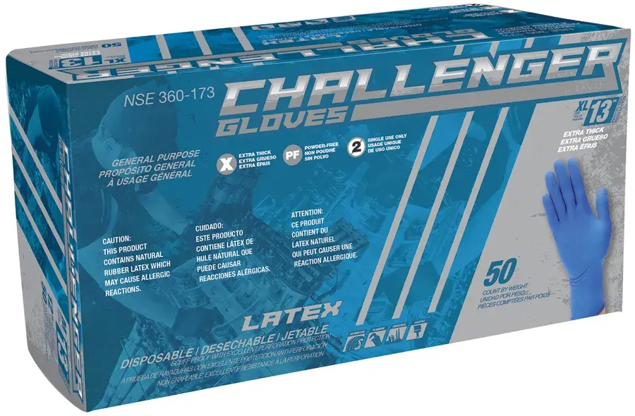Safety Gloves, Challenger, Dark Blue, 12