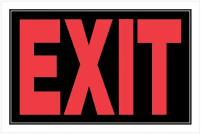 Safety Sign Exit Napa Safety