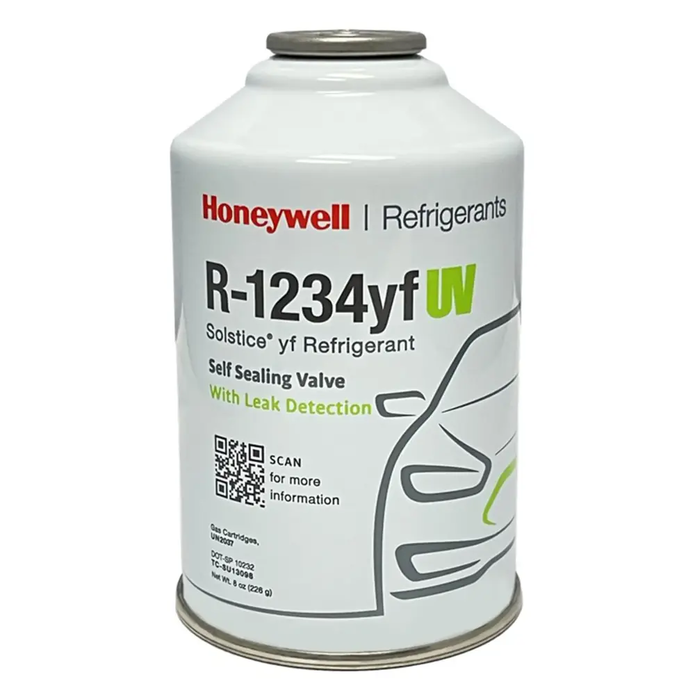 Honeywell R-1234yf Refrigerant with UV Dye 8oz NFR R1234YFCANUV