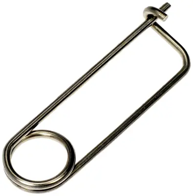 Stainless Steel Reusable Locking Safety Pin - 3/32 Inch Diameter