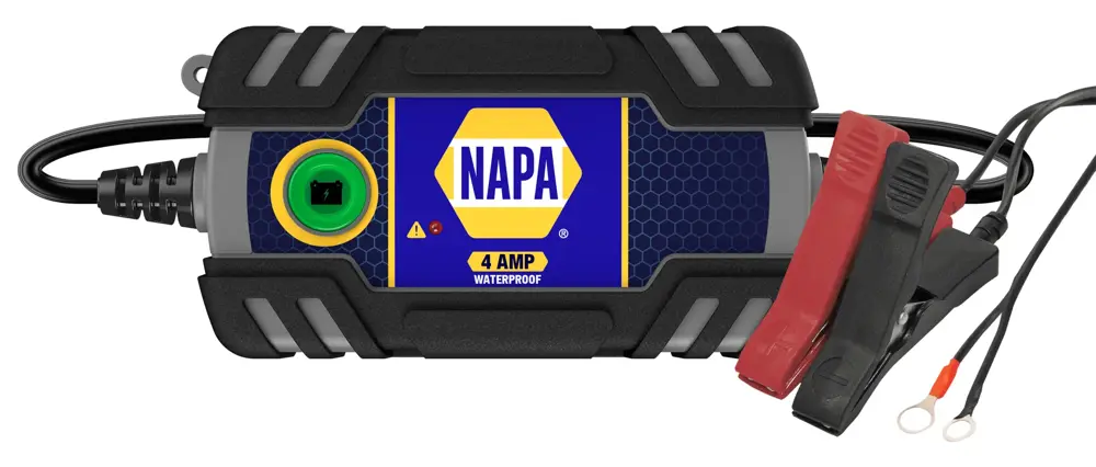 NAPA Water Proof Charger 18 awg Cable Gauge Lead Acid Battery BK