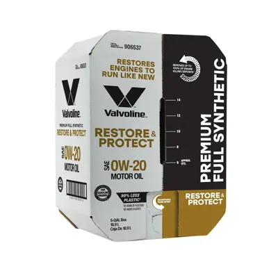 Valvoline Synthetic Restore & Protect Motor Oil 0w20 Full Synthetic 5 Gal Us