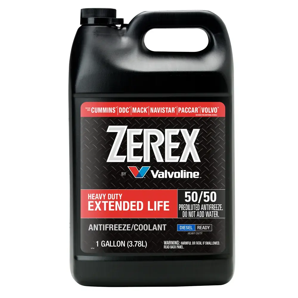 Zerex Heavy Duty Extended Life Red OAT Antifreeze + Coolant Ready