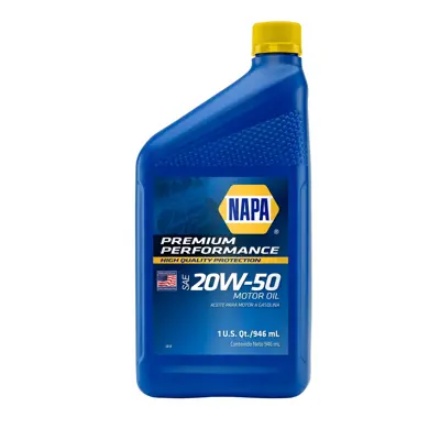 Napa Premium Conventional Motor Oil 20w50 Conventional 1 Qt Us
