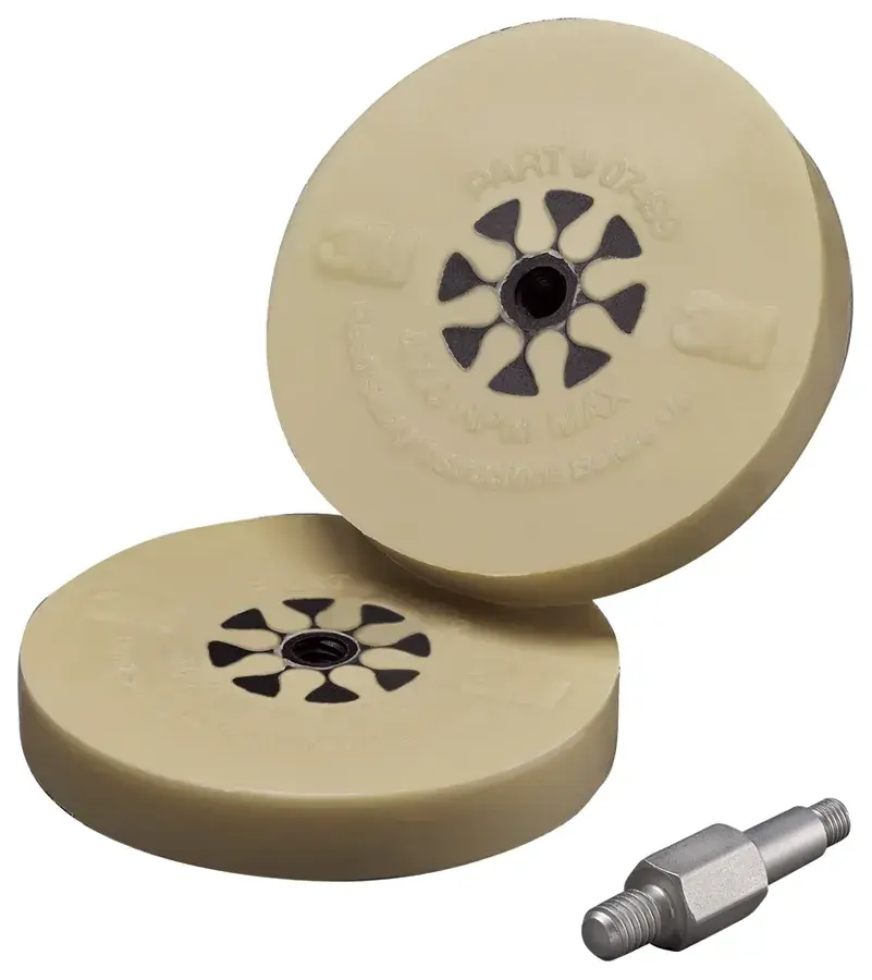 3M™ Stripe Off Wheel 7498 4 in x 5/8 in with Mandrel MMM 07498
