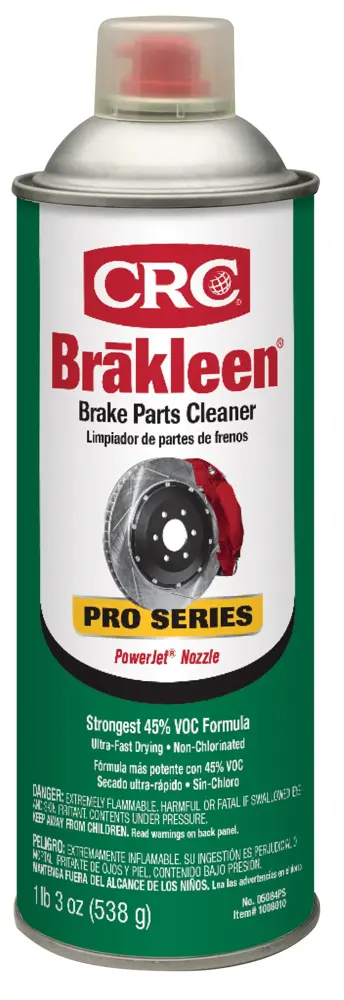 CRC Brākleen Pro-Series Brake Parts Cleaner Non-Chlorinated Low