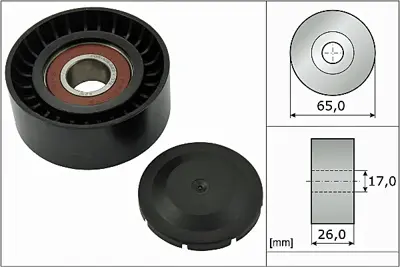Dorman 419-471 Accessory Drive Belt Idler Pulley - Replacement For Ford F-250 F-350 Super Duty