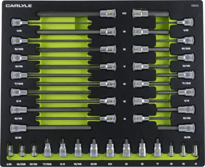 42点 Carlyle Socket Set 1/4 in,3/8 in 42 Pc Set CHT CBSH42 | Buy Online