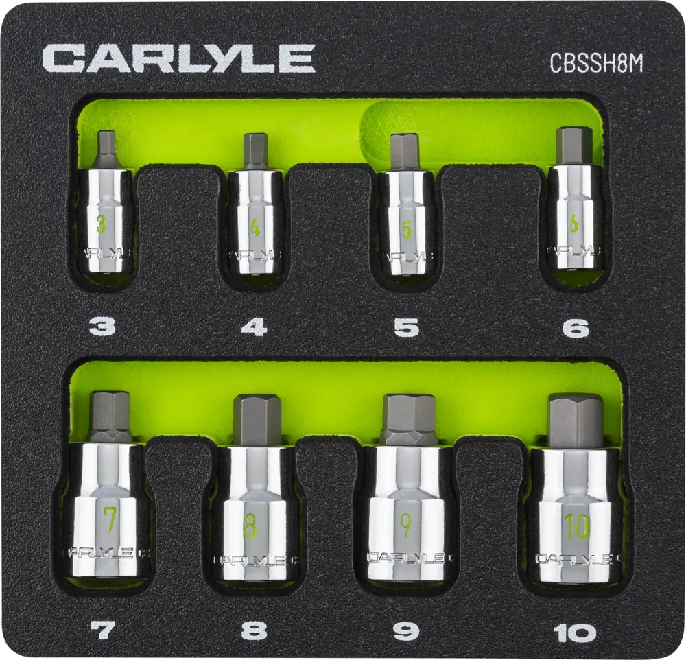 Carlyle Socket Set 1/4 in,3/8 in 8 Pc Set CHT CBSSH8M | Buy Online