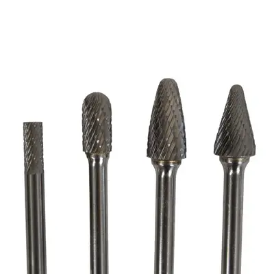 PFERD 5-Piece Steel Cut Carbide Bur Set – 1/4" Shank With Plastic Storage Case