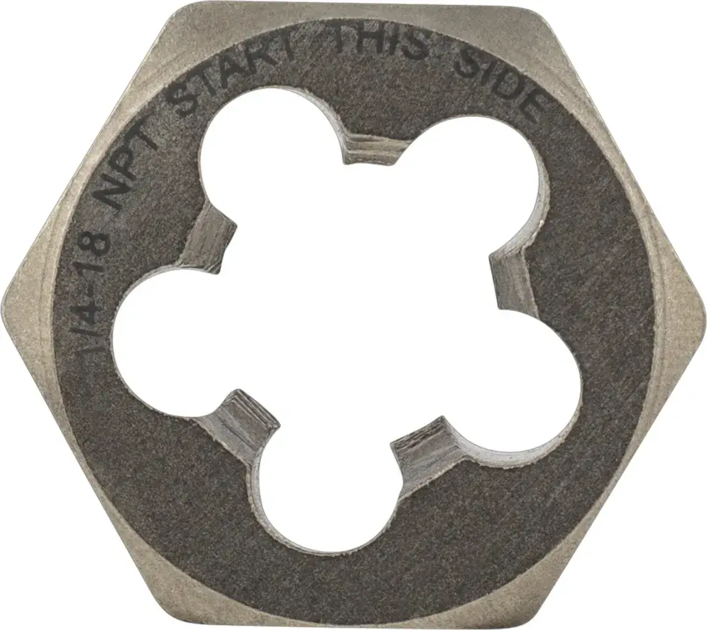 Carlyle Hex Die, National Pipe Thread, 1/4 in-18 Npt CHT