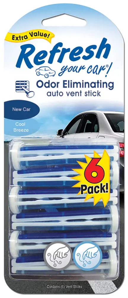 マークアンドロナウエアー HandStands New Car And Cool Breeze Auto Vent Sticks Odor Treatment