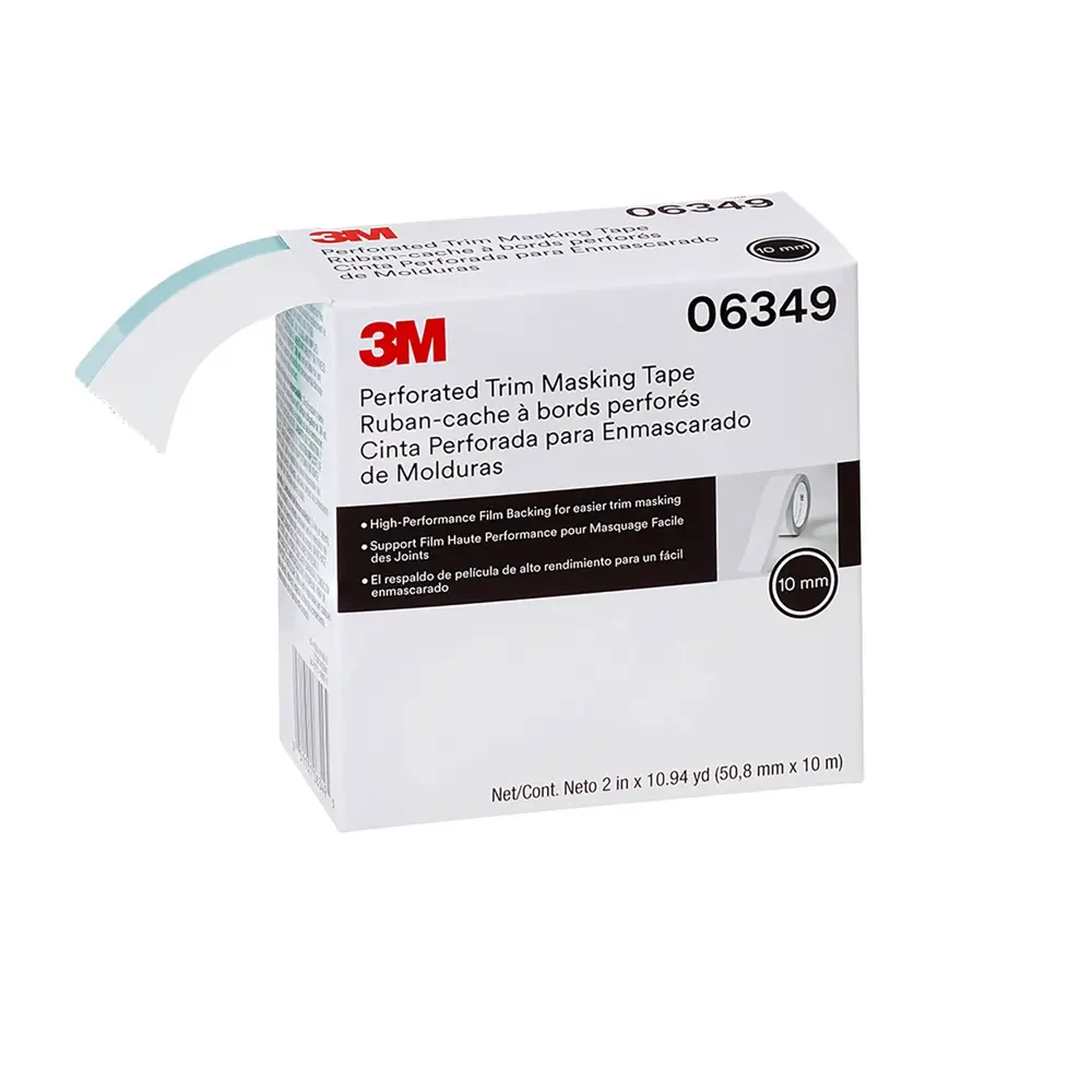 3M™ Perforated Trim Masking Tape 6349 10 mm Hard Band 50.8 mm x 10