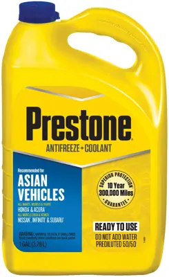 Prestone Asian Vehicles Blue P-OAT Antifreeze + Coolant Ready To