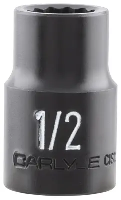 Carlyle Socket 1/2 in 12 Points Magnesium Phosphate CHT CIS12116