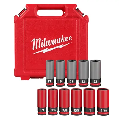 Milwaukee Tool SHOCKWAVE Impact Duty Lug Nut Wheel Socket 1/2 in