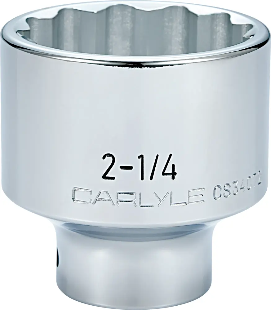 Carlyle Socket 2-1/4 in 12 Points Chrome Plated CHT CS34072 | Buy