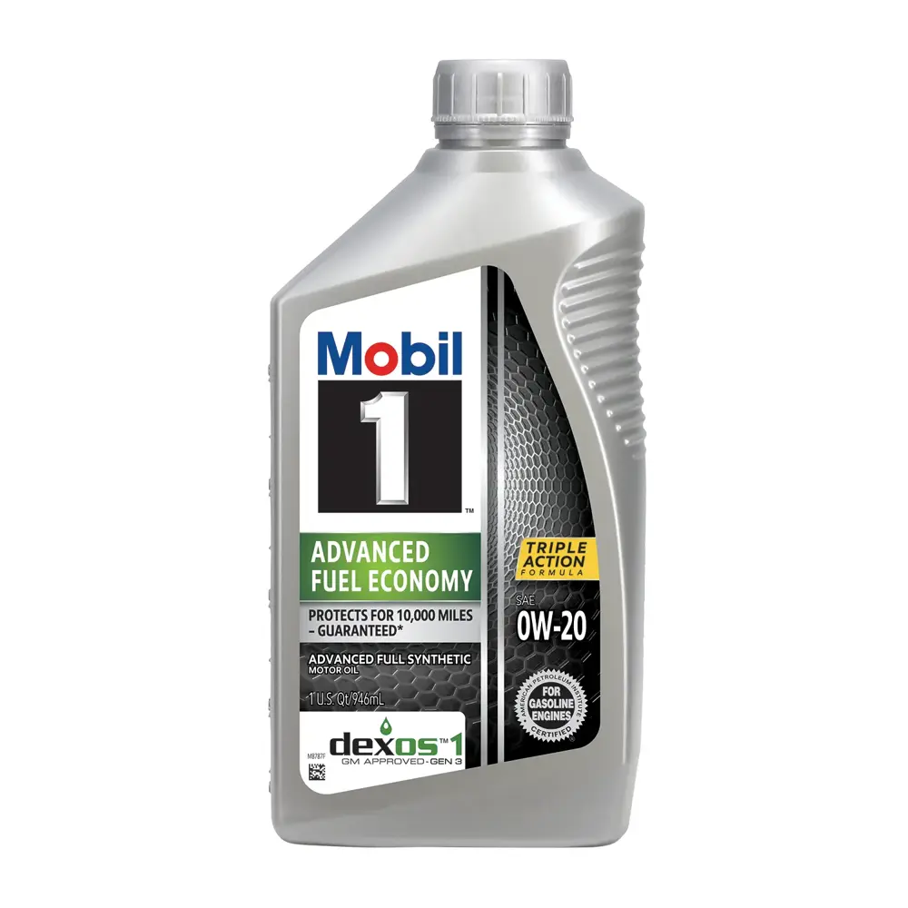 Mobil 1 Advanced Fuel Economy Motor Oil 0W20 Full Synthetic 1 qt