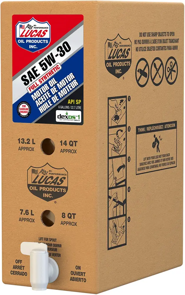 Lucas Oil Motor Oil 5W30 Full Synthetic 6 gal (US) LUC 18005 | Buy