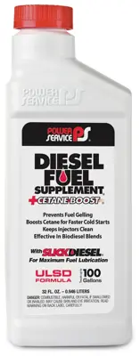 Power Service Diesel Fuel Supplement 32 Fl Oz
