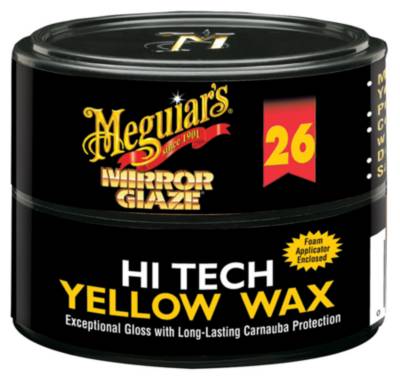 Meguiar's® Mirror Glaze® M2611 Hi-Tech Wax, 11 oz Tin Box, High Gloss,  Light Yellow, Paste