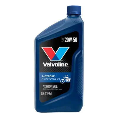 Valvoline Motorcycle Motor Oil 20w50 4Stroke 1 Qt Us