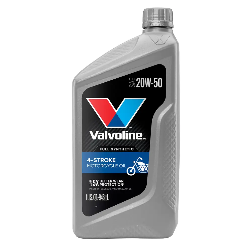 Valvoline 4-Stroke Motorcycle Motor Oil 20W50 Full Synthetic 1 qt