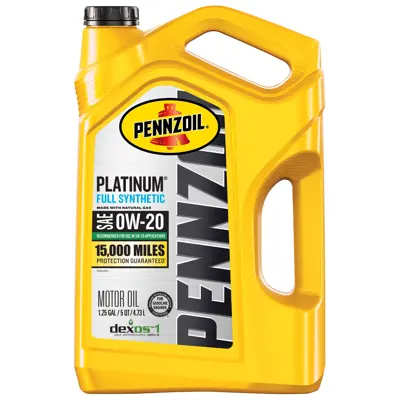 全国送料無料　PENNZOILペンズオイル プラチナム 0W-20 Pennzoil Platinum Motor Oil 0W20 Full Synthetic 5 qt (US) PEN
