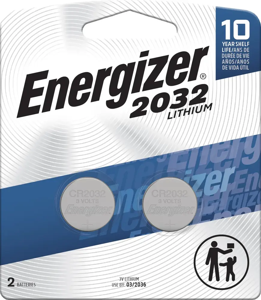 Energizer 3 V Lithium Button Battery 2-Pack BK 2032BP2 | Buy