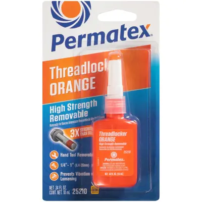 Permatex High Strength Removable Orange Threadlocker - 0.34 oz PTX