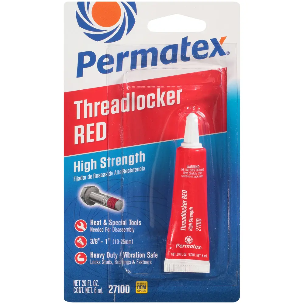 Permatex Thread Locking Compound Red Threadlock 271 PTX 27100