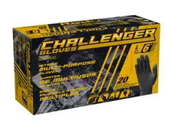 NAPA Challenger Disposable Gloves 9 in Large Nitrile - Packaging