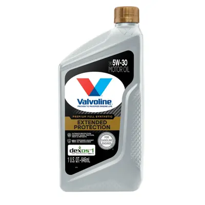 Valvoline Extended Protection Motor Oil 5W30 Full Synthetic 1 qt