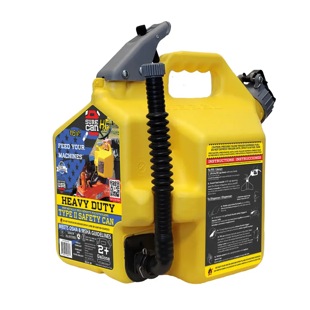 SureCan Diesel Heavy Duty Safety Type II Gas Can 2+ gal (US) BK