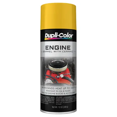 Duplicolor Paint Engine Enamel with Ceramic, Daytona Yellow