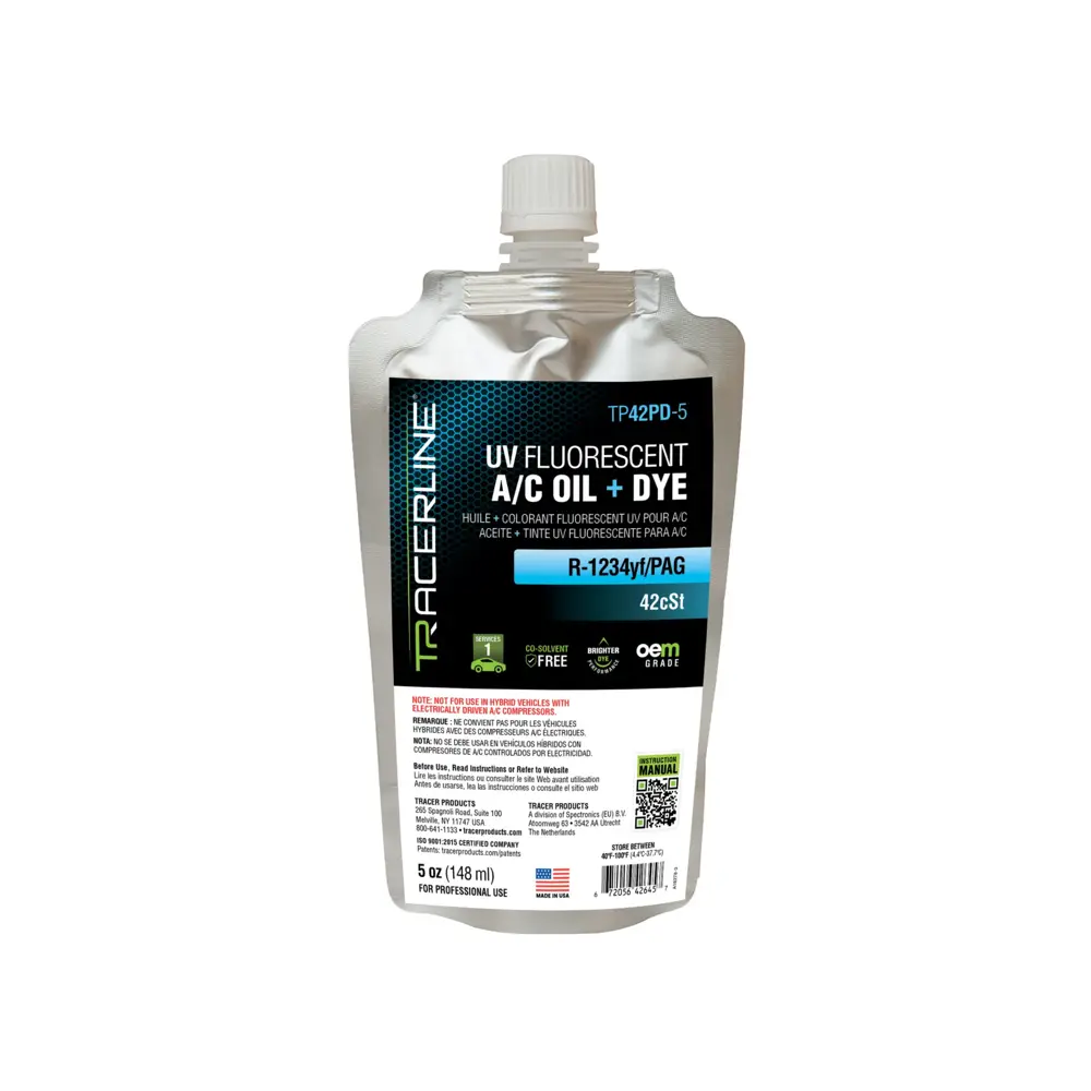 Tracer Products UV Fluorescent R-1234yf/PAG Oil - 5 fl oz (US) NTE