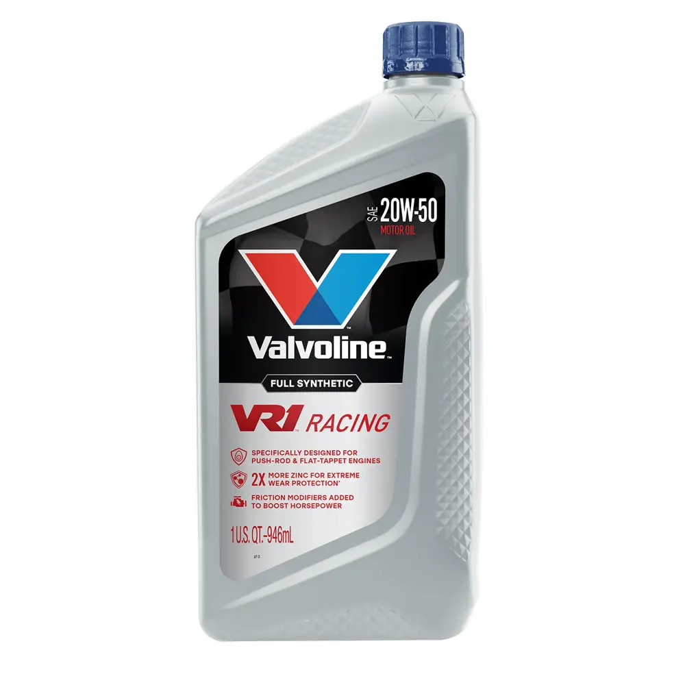 Valvoline VR1 Racing Motor Oil 20W50 Full Synthetic 1 qt (US) VAL