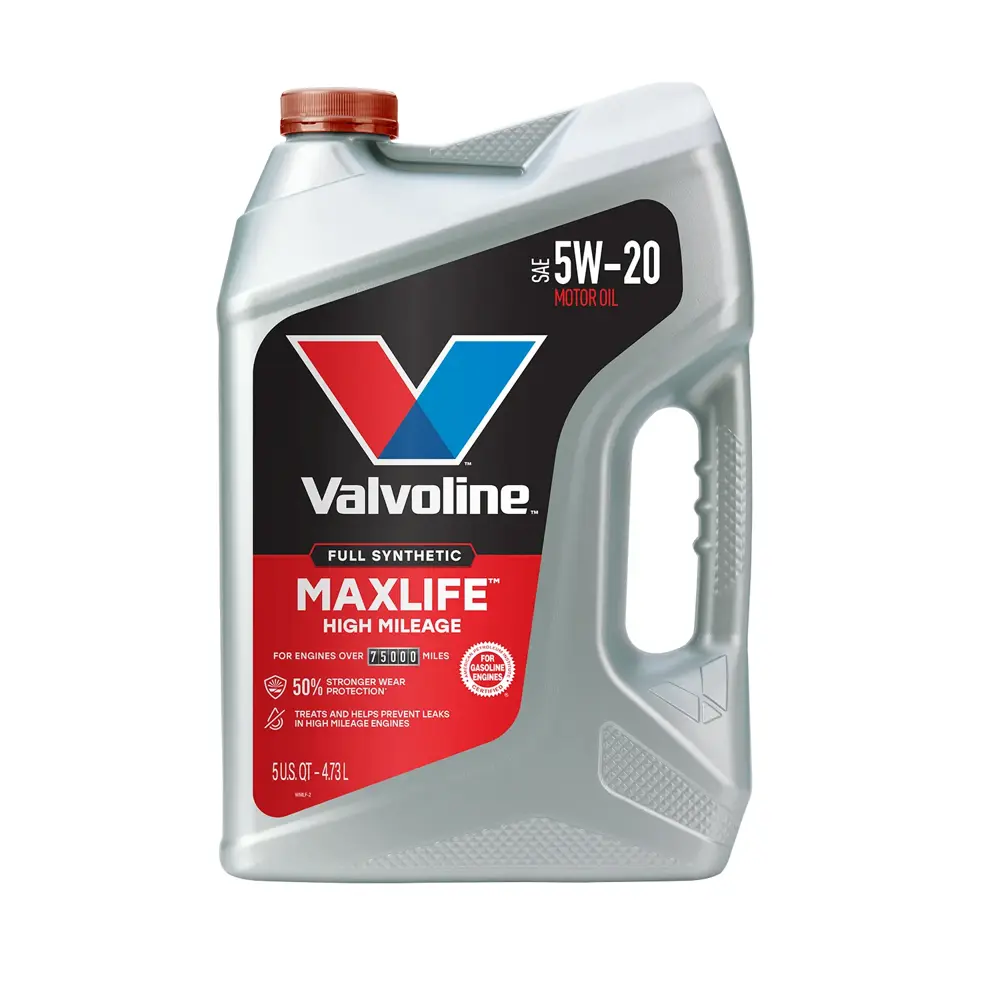 Valvoline High Mileage MaxLife Motor Oil 5W20 Full Synthetic 5 qt