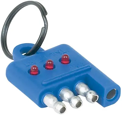 Trailer Wire Connector Circuit Tester 4-Wire Flat Tester BK