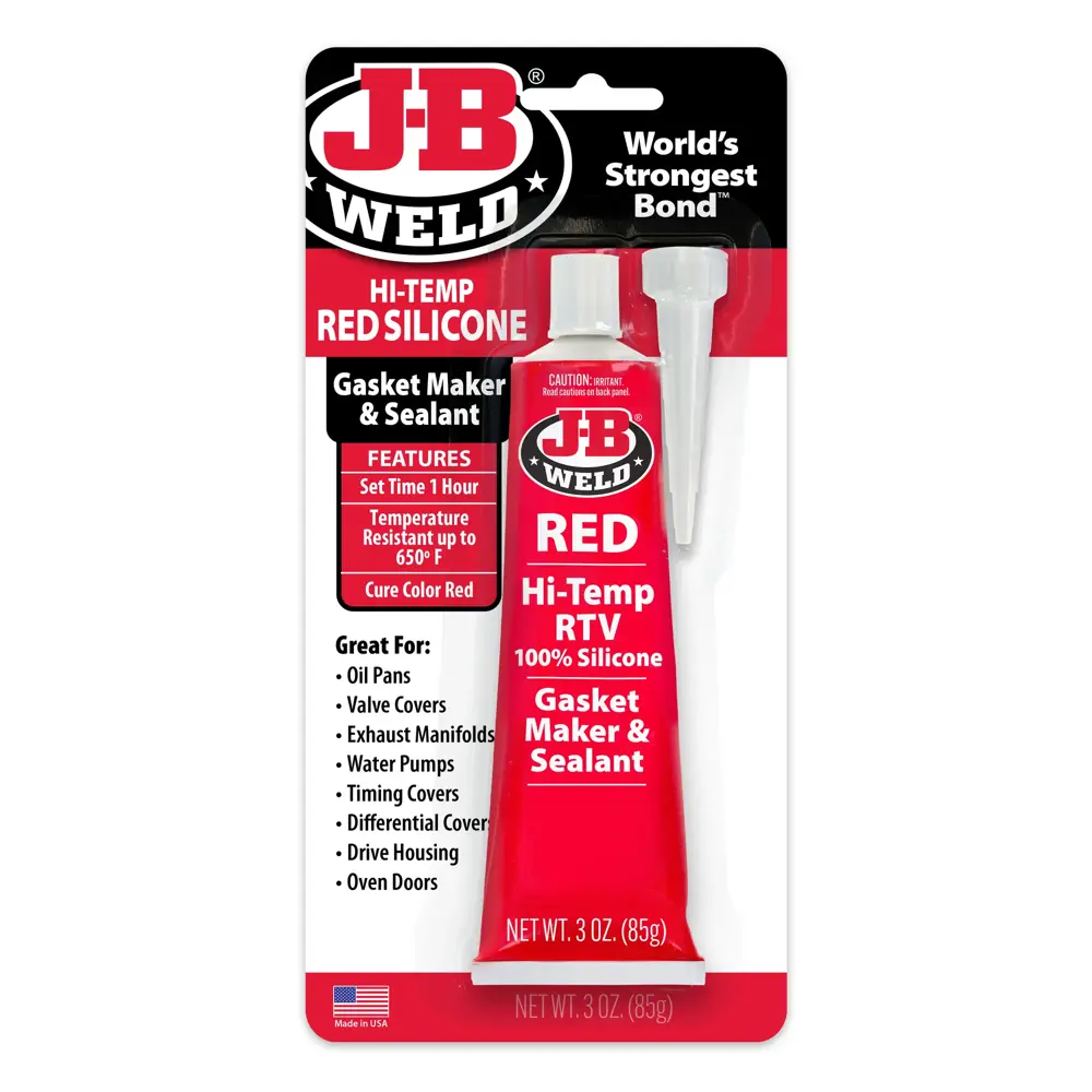 J-B Weld Hi-Temp Red Silicone Gasket Maker & Sealant NCB 31314