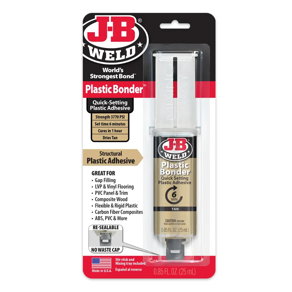 J-B Weld PlasticBonder Tan Syringe Epoxy- 25ml NCB 50133 | Buy