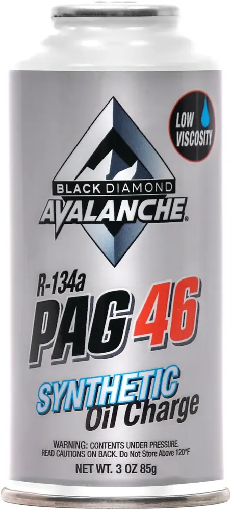 Avalanche Black Diamond R-134a PAG 46 Refrigerant Oil - 3 oz NCB