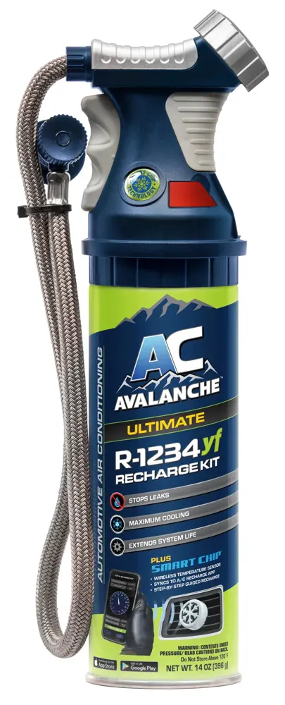 Avalanche Gold R-1234YF Refrigerant Kit with Smart Chip™ Gauge NCB