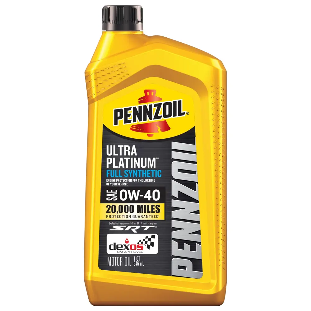 Pennzoil Ultra Platinum Motor Oil 0W40 Full Synthetic 1 qt (US