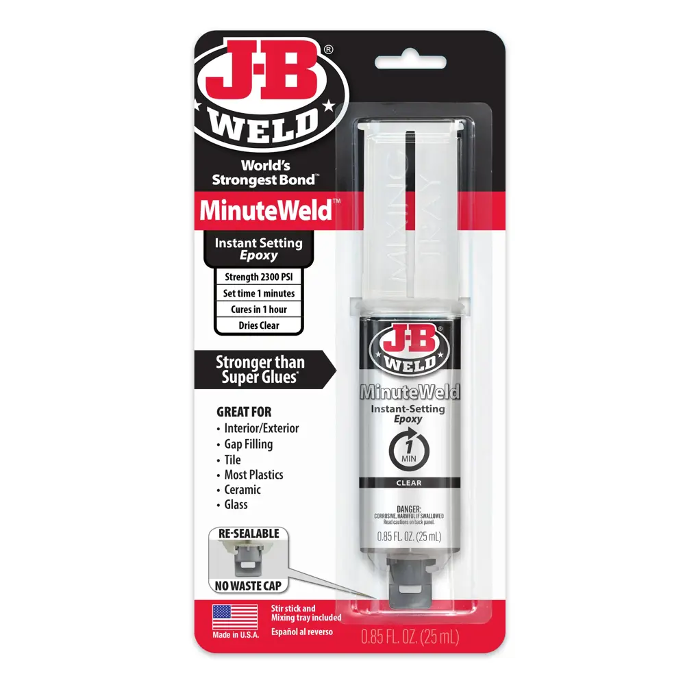 J-B Weld MinuteWeld Syringe Epoxy - 25ml NCB 50101 | Buy Online