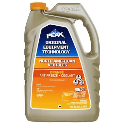 PEAK OE North American Vehicles Orange OAT Antifreeze + Coolant